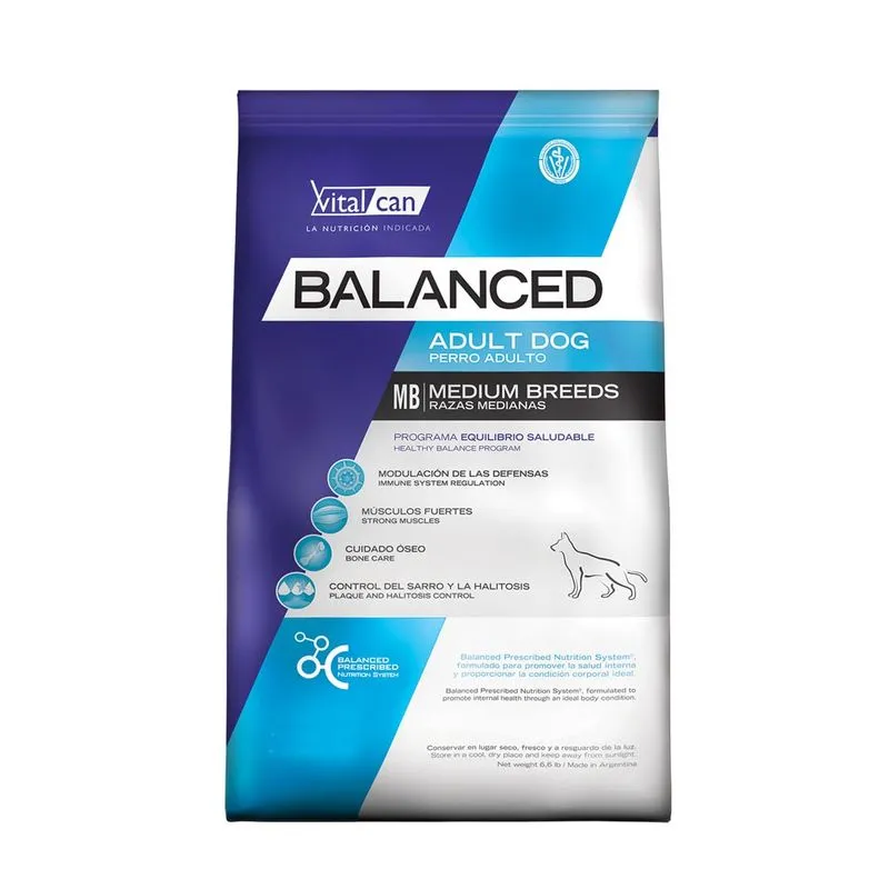 Balanced Perro Adulto Raza Mediana 20 kg